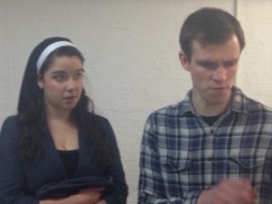 Eleanor Dillon-Reams and Rob Peacock perform in 'Dynwen's Last Symphony'